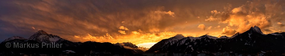 Abendstimung Runzfeld Panorama